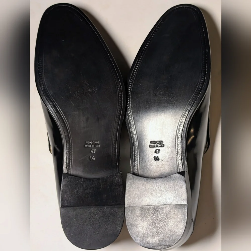 Paul Fredrick Leather Dress Loafers Men's Size 14 EU47